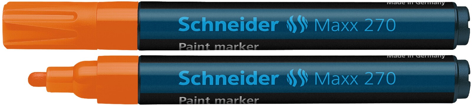 Toate produsele, Marker cu vopsea SCHNEIDER Maxx 270, varf rotund 1-3mm - orange - vectordirect.ro