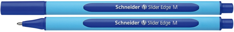 Schneider, Pix SCHNEIDER Slider Edge M, rubber grip, varf mediu - scriere albastra - vectordirect.ro