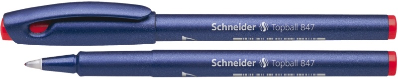 Schneider, Roller SCHNEIDER Topball 847, varf cu bila 0.5mm - scriere rosie - vectordirect.ro