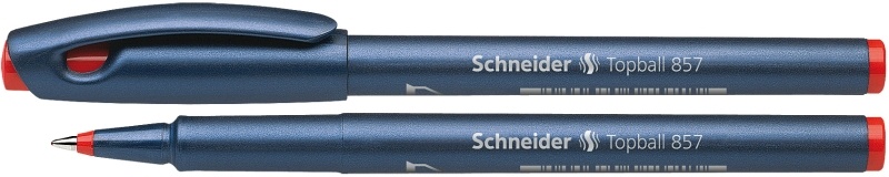 Schneider, Roller SCHNEIDER Topball 857, varf cu bila 0.6mm - scriere rosie - vectordirect.ro