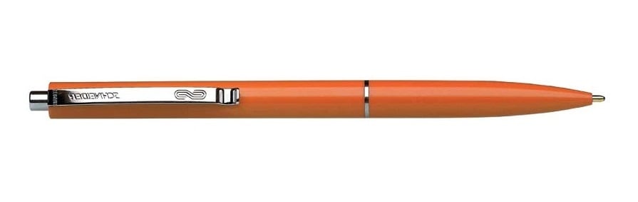 Pixuri Schneider, Pix SCHNEIDER K15, clema metalica, corp portocaliu - scriere albastra - vectordirect.ro