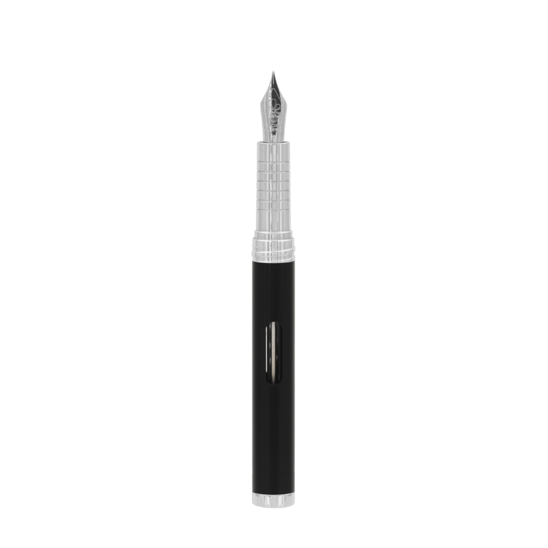 Stilou DIPLOMAT Nexus, cu penita M, din otel inoxidabil - Black Chrome