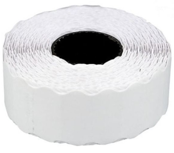 Etichete de pret, 26 x 12 mm, adeziv permanent, 1000buc/rola, 6 role/set, TANEX - albe
