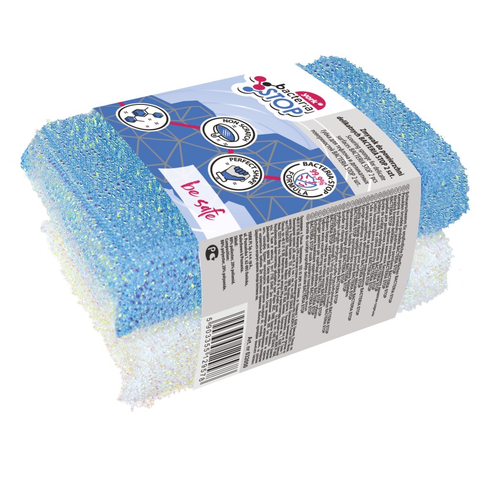 Bureti pentru suprafete delicate, 7.5x11.5x3, 2 buc/set, York Bacteria Stop
