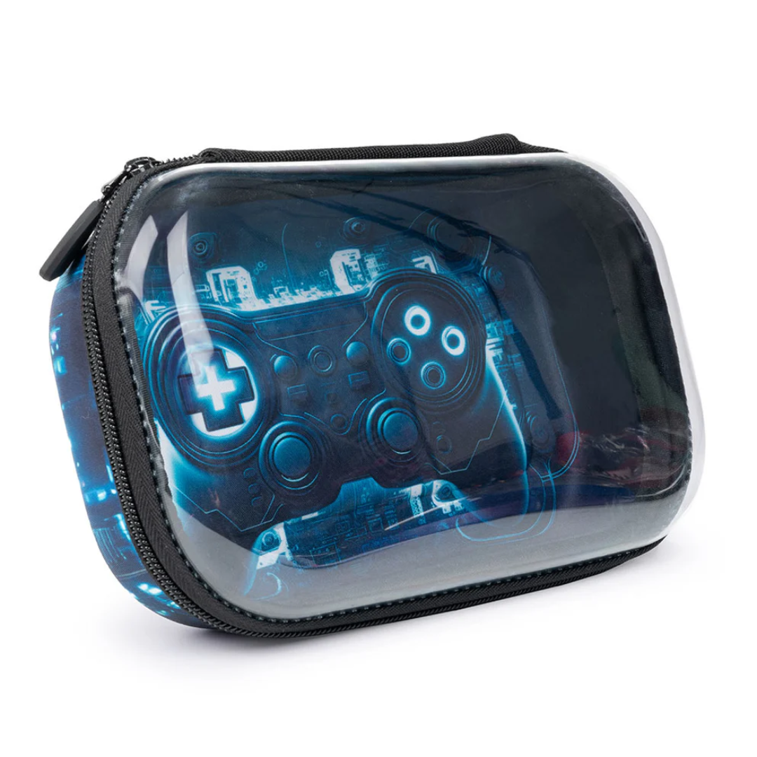 Rechizite scolare Nikidom Roller Zipit Acvila Caterpillar, Penar cu fermoar ZIPIT Clear Top Storage Box - 3D Gaming - vectordirect.ro