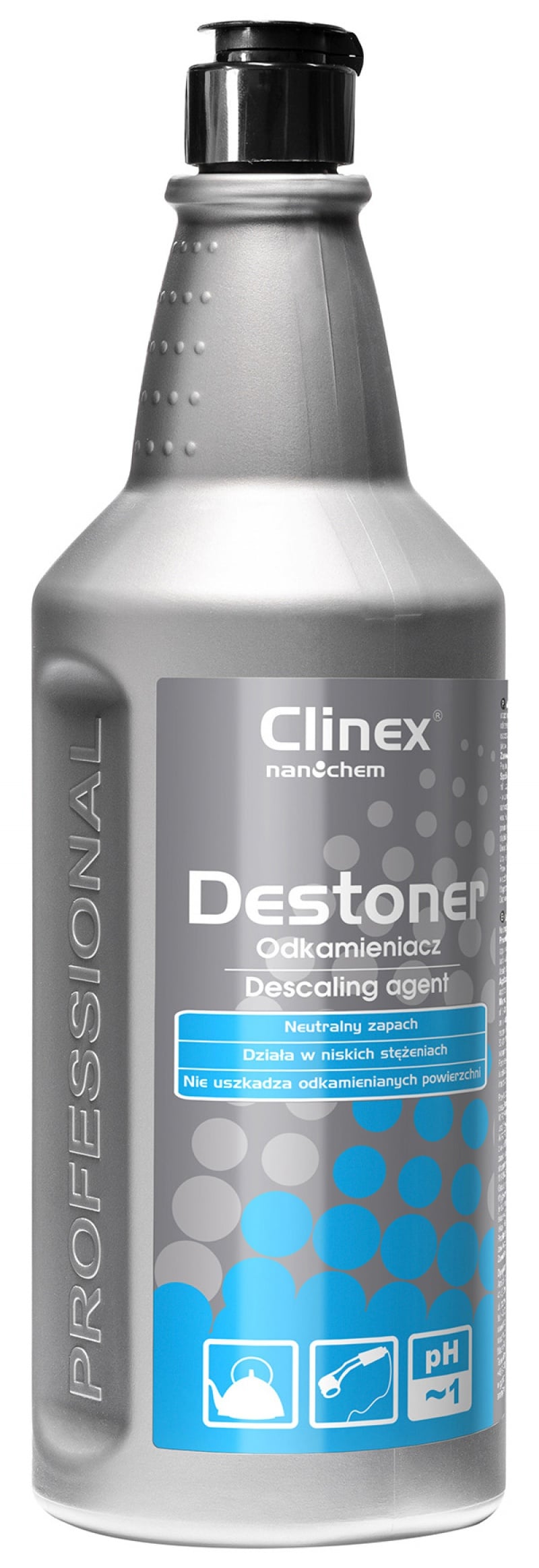 Cosuri colectare selectiva, CLINEX Destoner – Soluție Decalcifiantă Profesională Concentrată pentru Electrocasnice (Fierbătoare, Mașini de Spălat etc.) - vectordirect.ro