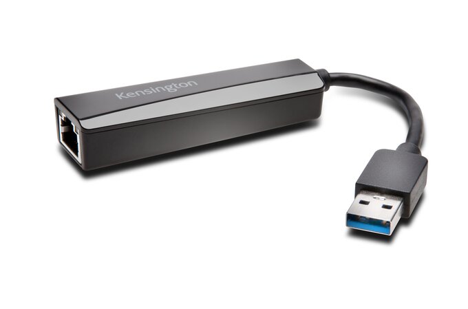 Adaptor Kensington UA0000E, USB 3.0 la Ethernet, negru