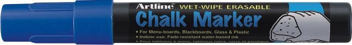 Toate produsele, Marker cu creta ARTLINE, pentru table de scris, varf 4.0mm - albastru - vectordirect.ro