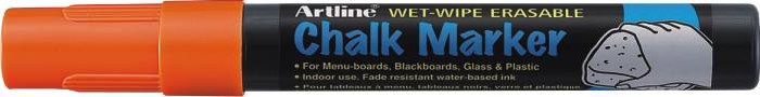 Toate produsele, Marker cu creta ARTLINE, pentru table de scris, varf 4.0mm - portocaliu - vectordirect.ro