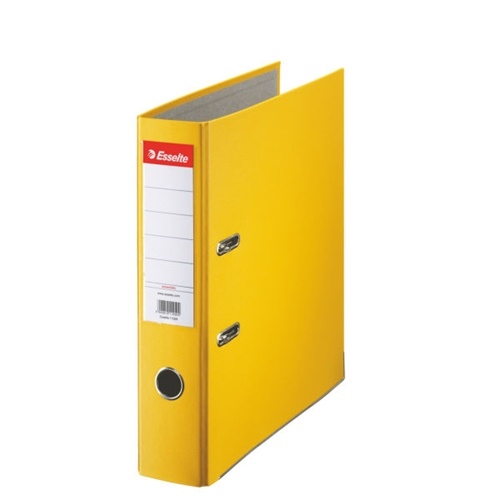 Campanie Optima, Biblioraft plastifiat Esselte Economy A4 7,5 cm - galben - vectordirect.ro