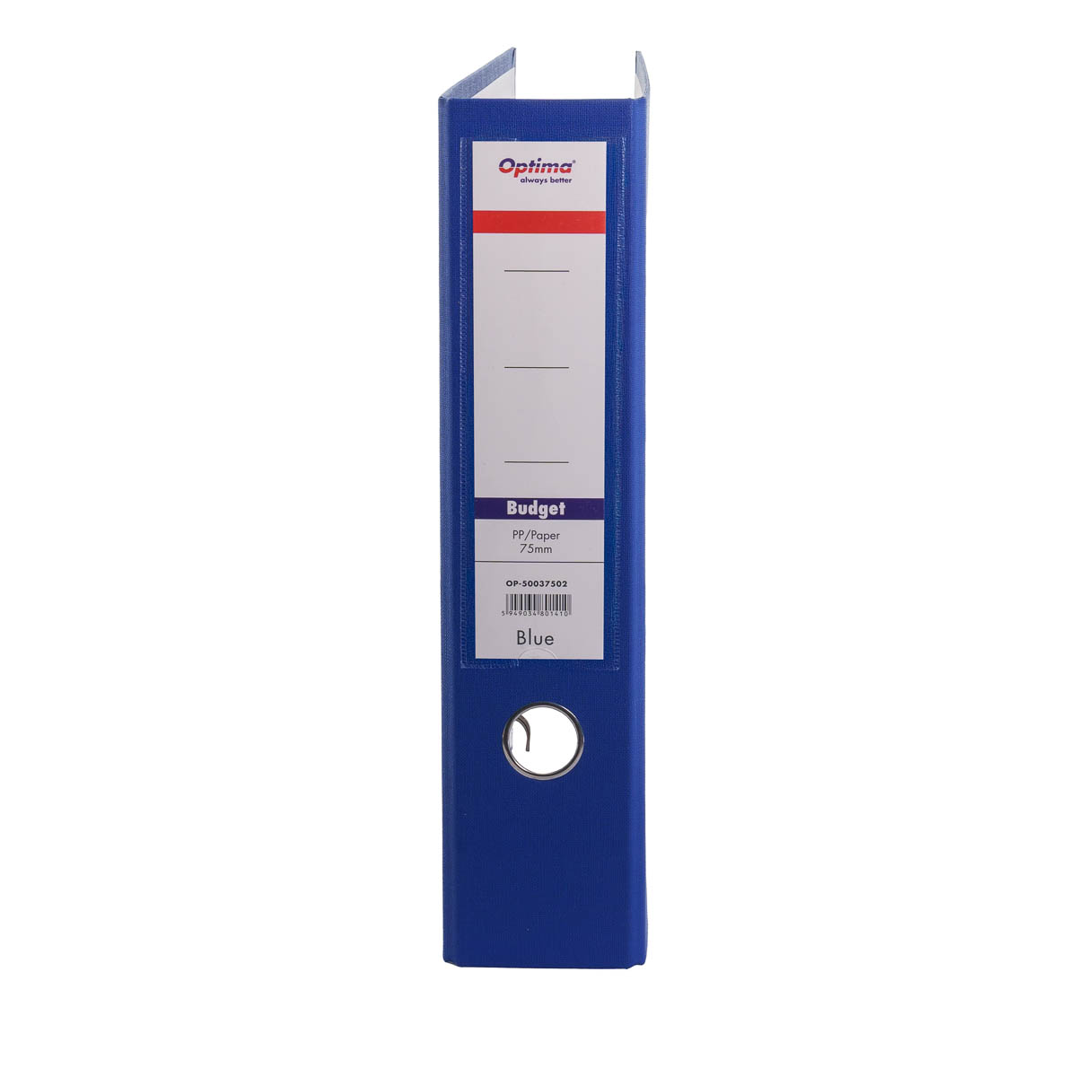 Bibliorafturi plastifiate, Biblioraft plastifiat 7,5 cm Optima Budget  - albastru - vectordirect.ro