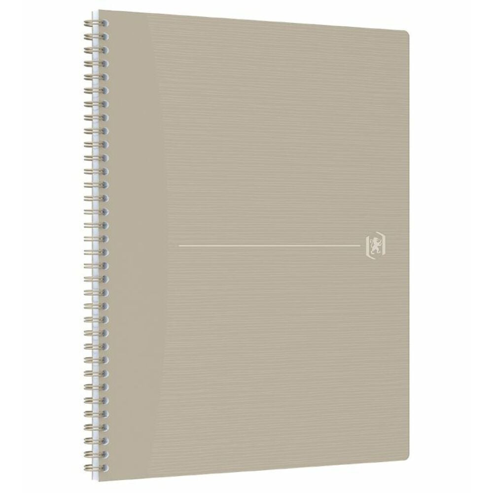 Caiet cu spirala A4+, OXFORD Origins, 70 file-90g/mp, Scribzee, coperta PP - dictando - nisip