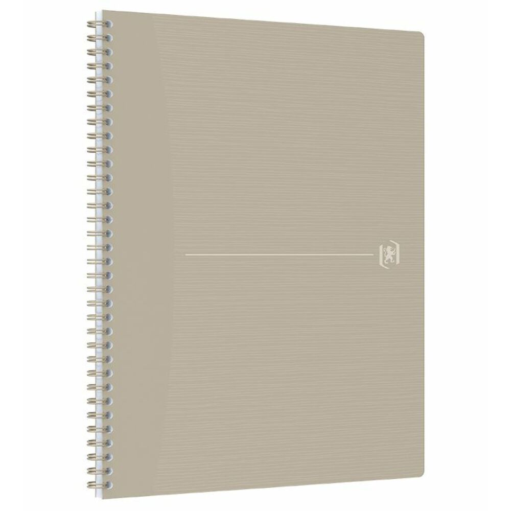 Caiet cu spirala A4+, OXFORD Origins, 70 file-90g/mp, Scribzee, coperta PP - matematica - nisip