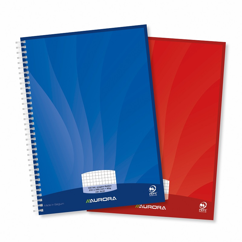 Rechizite scolare, Caiet cu spirala, A4, 50 file - 90g/mp, coperti carton lucios, AURORA Mano - matematica - vectordirect.ro