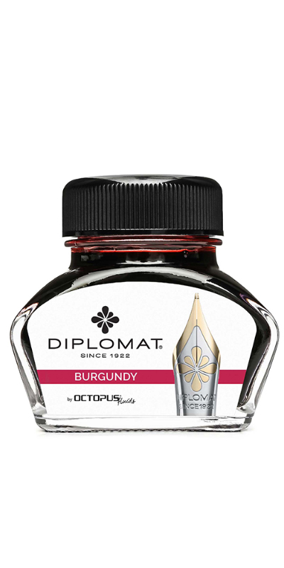 Toate produsele, Calimara cu cerneala Diplomat Octopus, 30 ml - visiniu - vectordirect.ro