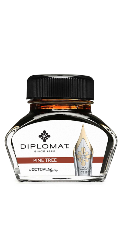 Toate produsele, Calimara cu cerneala Diplomat Octopus, 30 ml - maro pin - vectordirect.ro