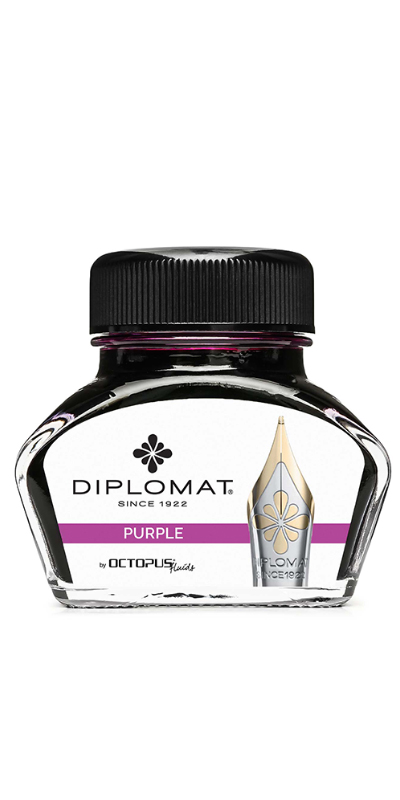 Toate produsele, Calimara cu cerneala Diplomat Octopus, 30 ml - violet - vectordirect.ro