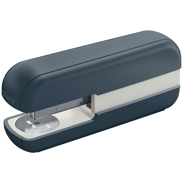 Campanie Leitz Ergo +Cosy, Capsator plastic LEITZ Cosy 5567, 30 coli, 200 capse P3 incluse, gri antracit - vectordirect.ro