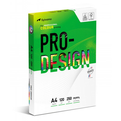 Carton alb, Carton A4, satinat, Pro-Design, clasa A++, 120 gr./mp, 250 coli/top - alb - vectordirect.ro