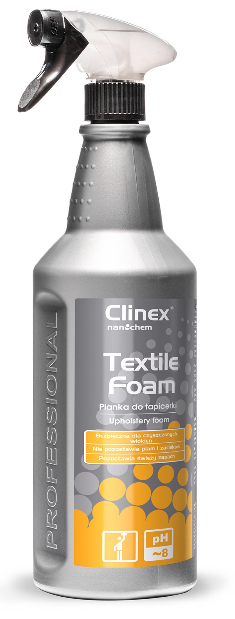 Textile, CLINEX Textile Foam, 1 litru, cu pulverizator, spuma pentru curatarea tapiteriei - vectordirect.ro