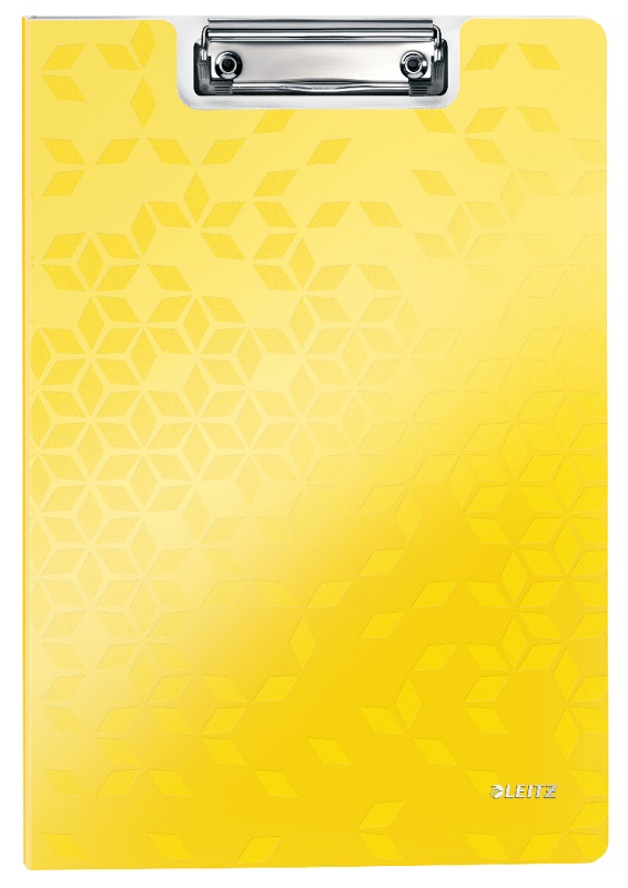 Laminatoare, folii laminare, Clipboard LEITZ WOW, dublu, polyfoam, A4, 100 coli, galben - vectordirect.ro