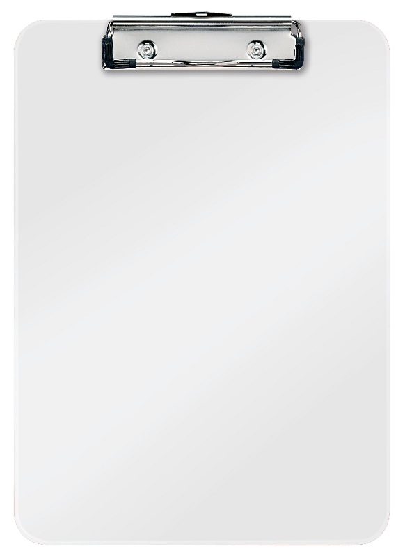 Clipboard LEITZ WOW, simplu, PS, A4, 100 coli, alb