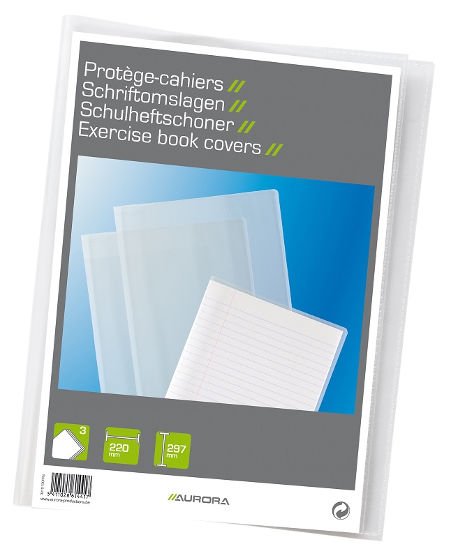 Rechizite scolare Scrikss Sheaffer CENTROPEN Aurora, Coperta PP - 120 microni, pentru caiet A4, 3 buc/set, AURORA - transparent cristal - vectordirect.ro