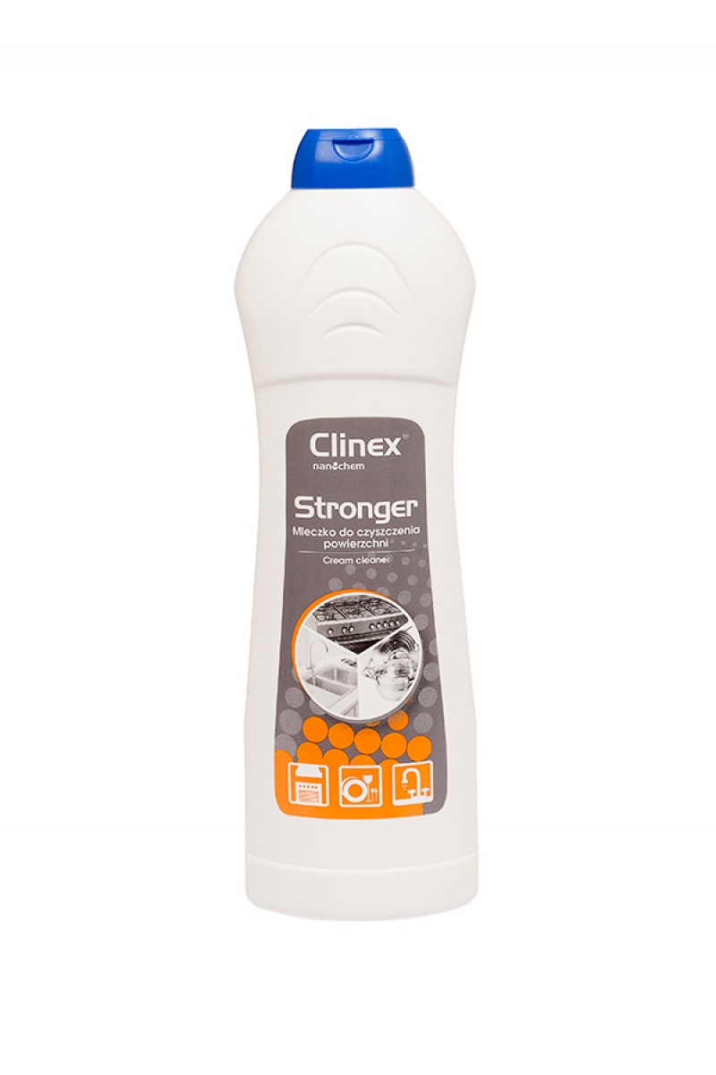 Curatare bai, CLINEX Stronger, 750 ml, crema pentru curatarea murdariei dificile din baie si bucatarie - vectordirect.ro