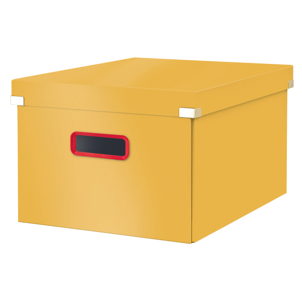 Campanie Leitz Ergo +Cosy, Cutie depozitare LEITZ Cosy Click & Store, carton laminat, pliabila, cu capac si maner, 28x20x37 cm, - vectordirect.ro