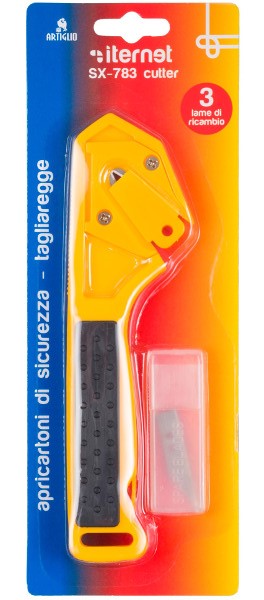 Artiglio, Cutter Artiglio SX-783 - pt. desfacut cartoane, taiat folie stretch si chingi plastic, 3 rezerve - vectordirect.ro