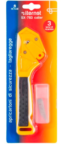 Artiglio, Cutter Artiglio SX-783 - pt. desfacut cartoane, taiat folie stretch si chingi plastic, 3 rezerve - vectordirect.ro