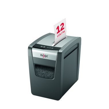 Distrugator documente manual REXEL MOMENTUM X312 Slim, P3, cross-cut (confeti), 12 coli, cos 23l, ne