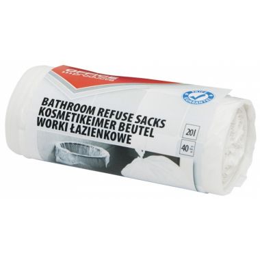 Saci menaj rezistenti  20L, 40buc/rola, Office Products - albi - pt. baie