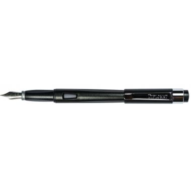 Stilou DIPLOMAT Magnum, cu penita F, din otel inoxidabil - crow black