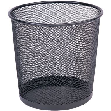 Cos metalic Mesh, pentru hartii, 12 litri, Q-Connect - negru