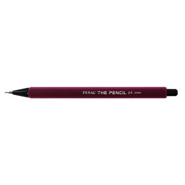Creion mecanic PENAC The Pencil, rubber grip, 0.9mm, varf plastic - corp bordeaux