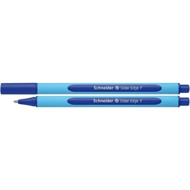 Pix SCHNEIDER Slider Edge F, rubber grip, varf fin - scriere albastra