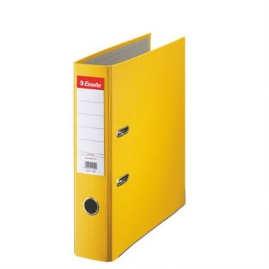 Biblioraft plastifiat Esselte Economy A4 7,5 cm - galben