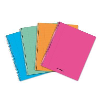 Caiet cu spirala, A5, 60 file - 80g/mp, coperta PP transparent color, AURORA - dictando
