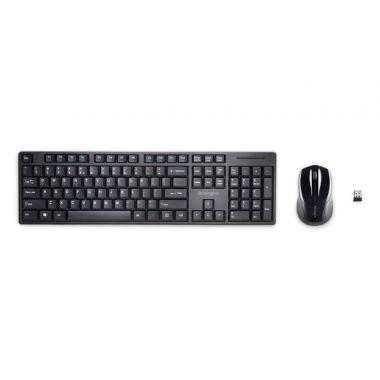 Kit tastatura + mouse Kensington ProFit Low-Profile, conexiune wireless, negru