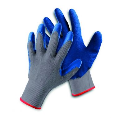 Manusi protectie Clinker, standard EN420, EN-388:3131, degete cauciucate cu latex - marimea 10 - gri