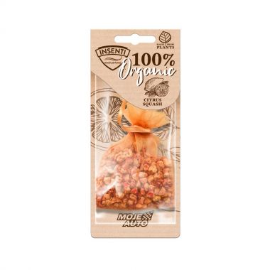 Odorizant auto INSENTI Air Freshener Organic Fresh Bag - citrus squah, 15g