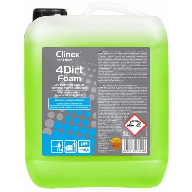 Spuma Degresanta CLINEX 4Dirt Foam - 5 Litri pentru Grasime Dificila si Suprafete Murdare