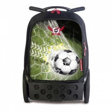 Troler scolar baieti NIKIDOM Roller Up XL - Goal + Cadou 10 caiete A4