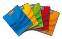Cutii arhivare, alonje Nikidom LOCALE Leitz Ergo Cif Aurora Protectia muncii pbs Data flash DELI, Caiet A5, 60 file - 70g/mp, liniat stanga, coperta carton color, AURORA Office - matematica - vectordirect.ro
