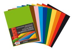 Banda adeziva, cuttere, Carton color A4, 160g/mp - 250 coli/top, AURORA Raphael -  10 culori intense - vectordirect.ro