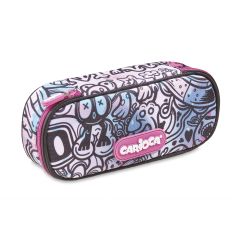 Penare Oxford Carioca Gorjuss, Penar cu fermoar Carioca Comics, bleu-roz - vectordirect.ro