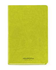 Produse Eco-Friendly Aurora, Caiet A5, 192 file - hartie FSC 80 g/mp, coperta soft-touch verde, AURORA Capri - dictando - vectordirect.ro