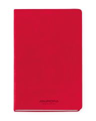 Produse Eco-Friendly Aurora, Caiet A5, 192 file - hartie FSC 80 g/mp, coperta soft-touch rosu, AURORA Capri - dictando - vectordirect.ro
