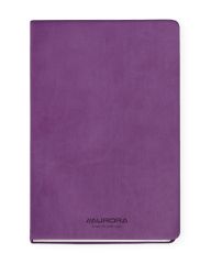 Produse Eco-Friendly Aurora, Caiet A5, 192 file - hartie FSC 80 g/mp, coperta soft-touch violet, AURORA Capri - dictando - vectordirect.ro